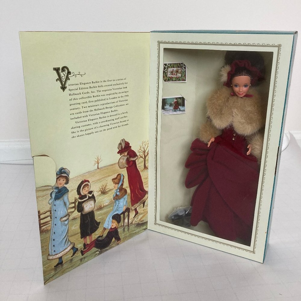 Barbie 1994 Victorian Elegance Ice Skater Brunette